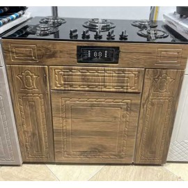 اجاق گاز طرح فر MDF صفحه شیشه ای